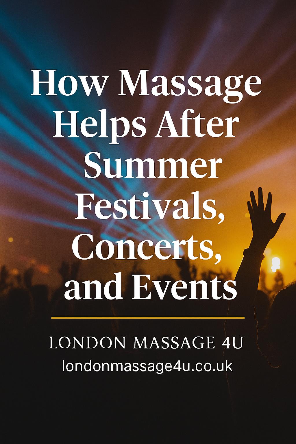Read more about the article How Massage Helps After Summer Festivals, Concerts & Events