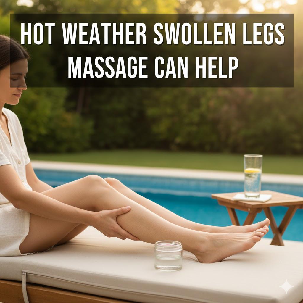 Read more about the article Hot Weather, Swollen Legs? Massage Can Help.