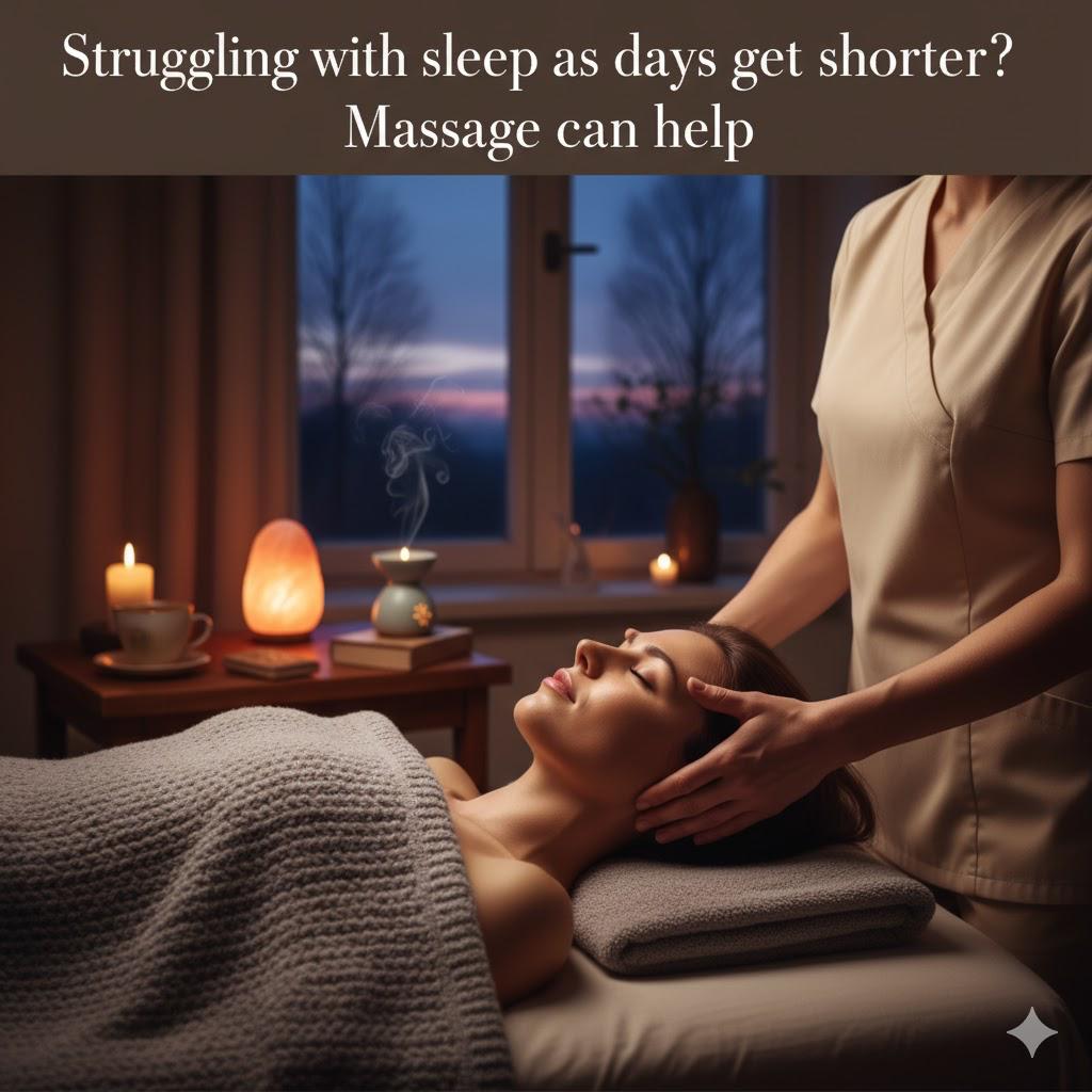 Read more about the article Struggling With Sleep as Days Get Shorter? Massage Can Help