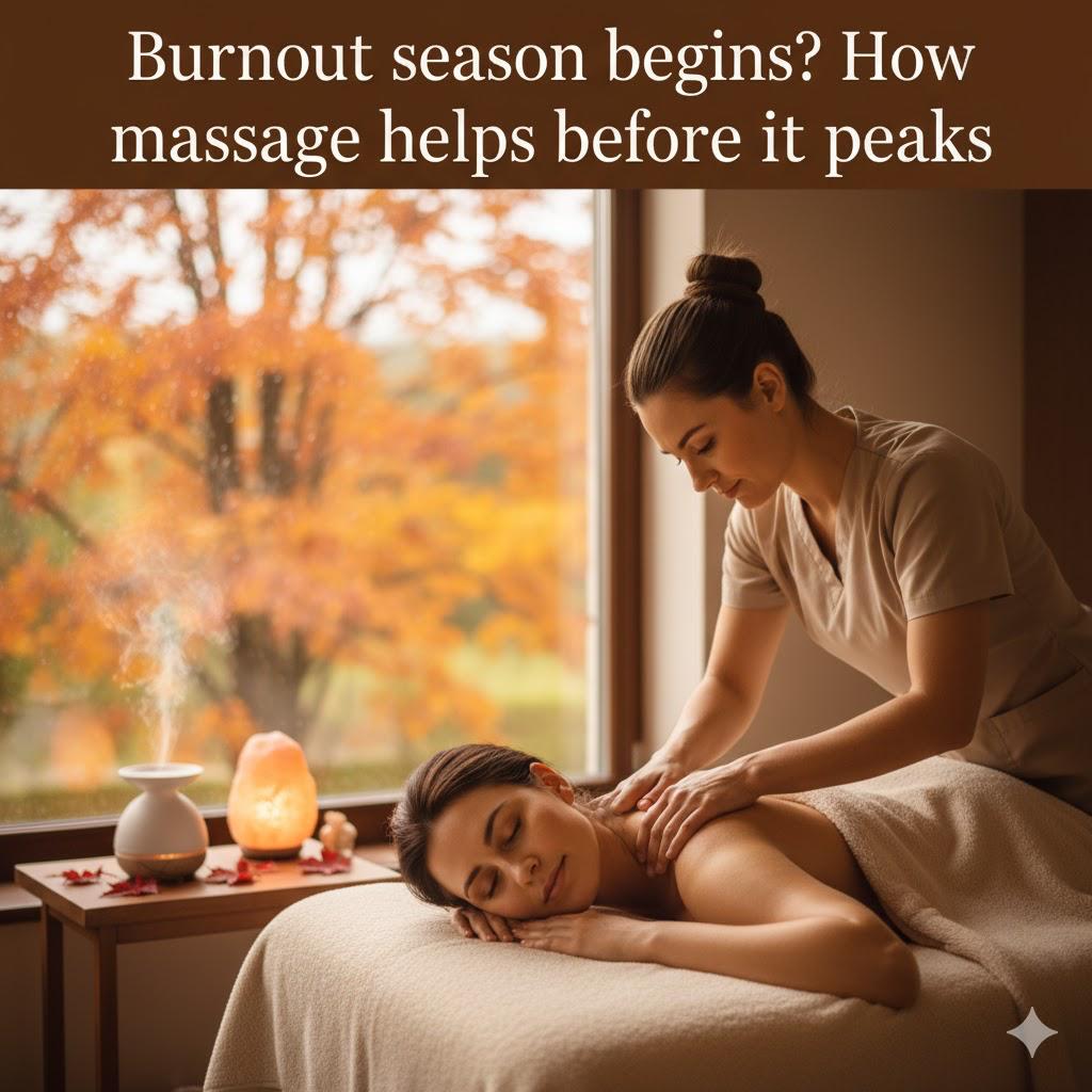 Read more about the article Burnout Season Begins — How Massage Helps Before It Peaks