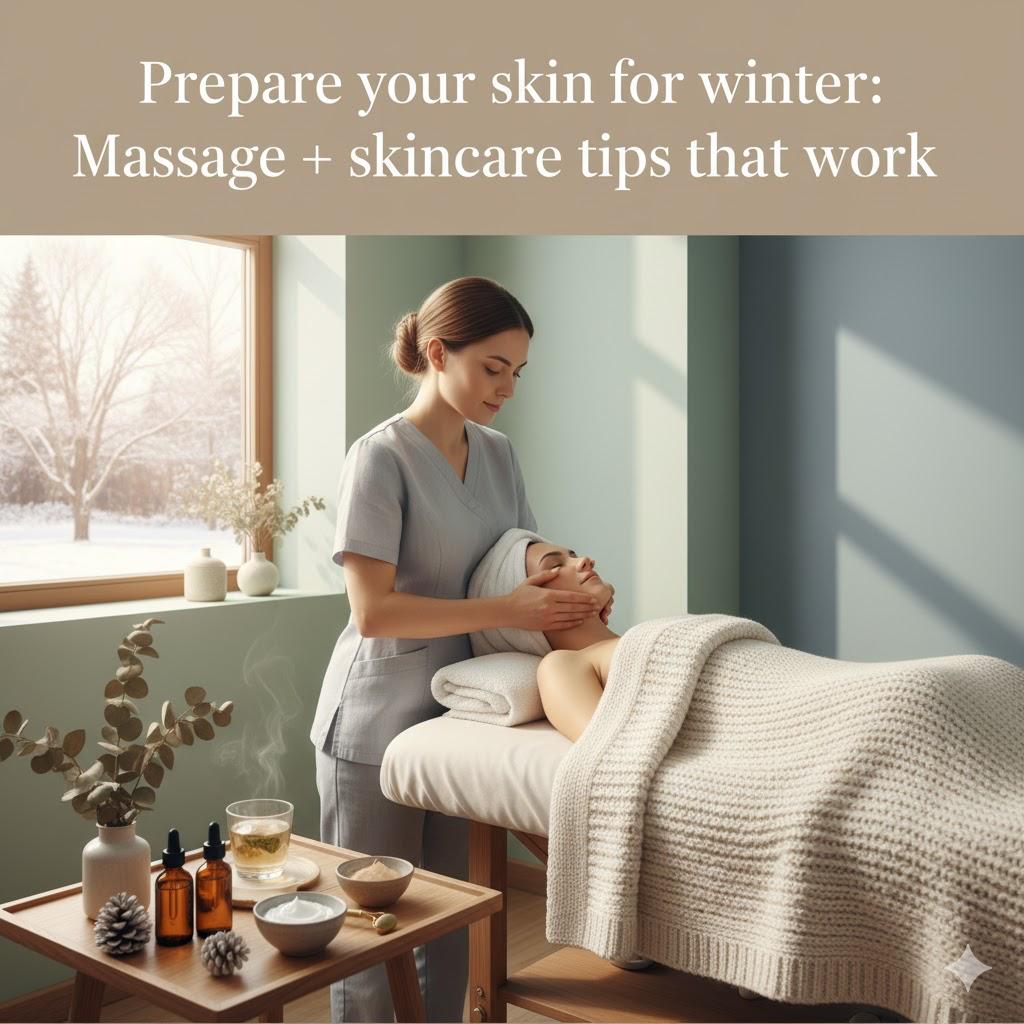 Read more about the article Prepare Your Skin for Winter — Massage + Skincare Tips That Work